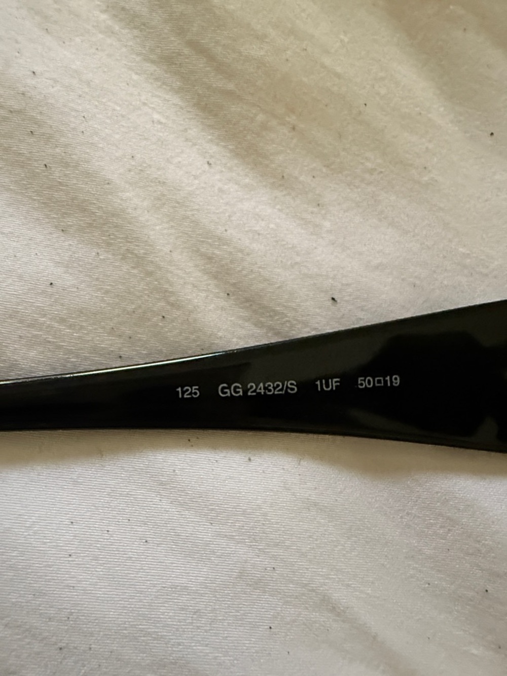 Vintage Gucci Black Curved Women's Sunglasses - Picture 7 of 7
